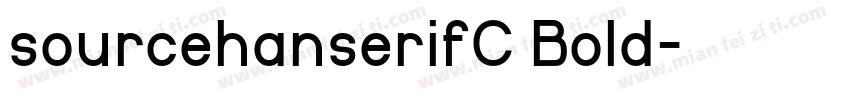 sourcehanserifC Bold字体转换